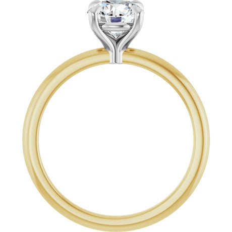 14K Yellow/White Gold 1 CTW Lab-Grown Diamond Engagement Ring