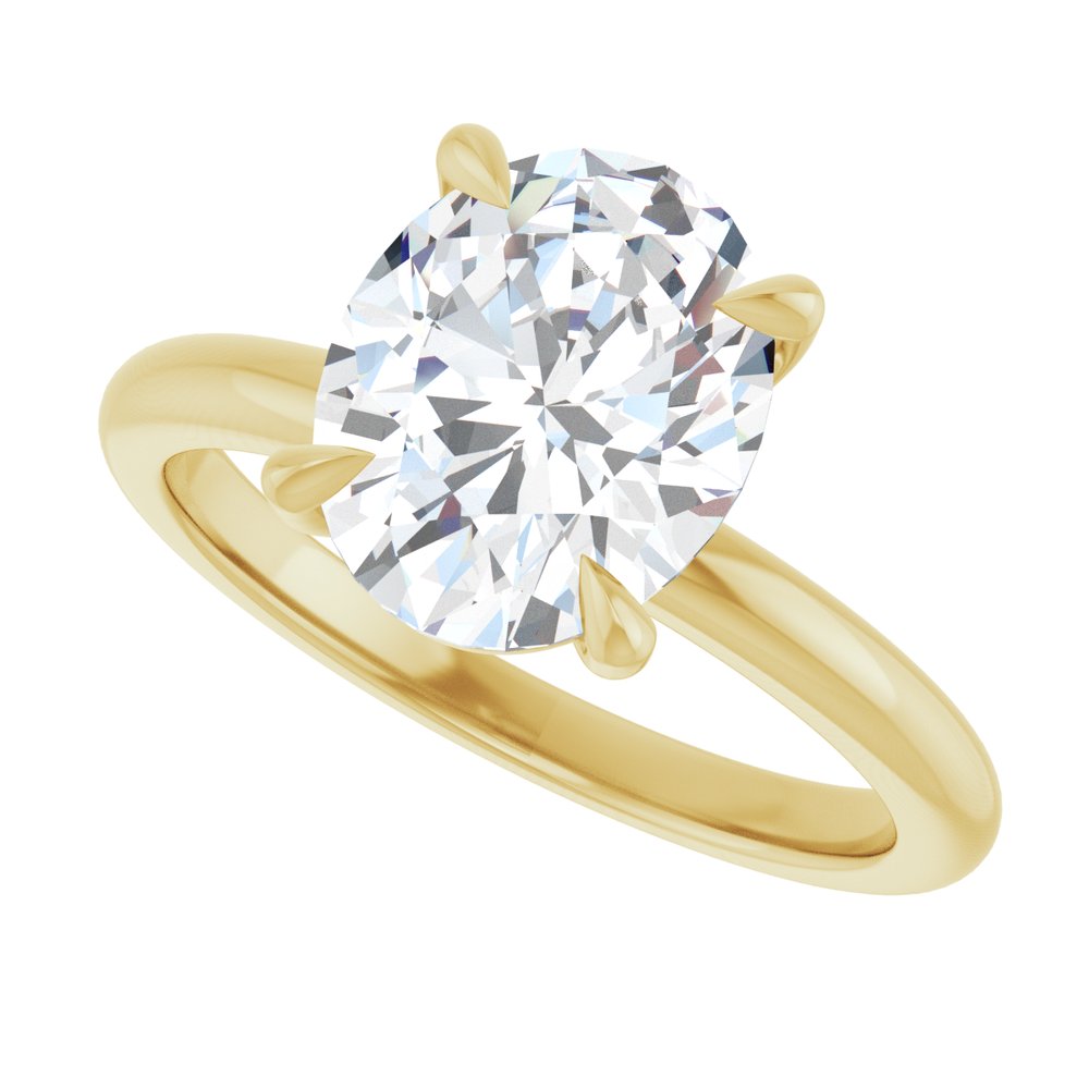 14K Yellow Gold 2 1/2 CTW Lab-Grown Diamond Engagement Ring