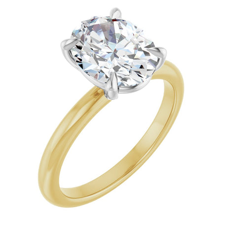 14K Yellow/White Gold 2 1/2 CTW Lab-Grown Diamond Engagement Ring