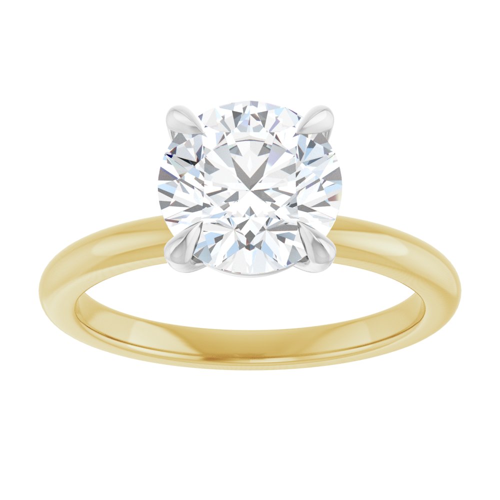 14K Yellow/White Gold 2 CTW Lab-Grown Diamond Engagement Ring