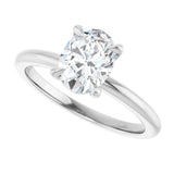 14K White Gold 1 CTW Lab-Grown Diamond Engagement Ring