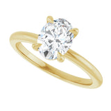 14K Yellow Gold 1 CTW Lab-Grown Diamond Engagement Ring