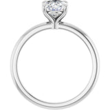 14K White Gold 1 CTW Lab-Grown Diamond Engagement Ring