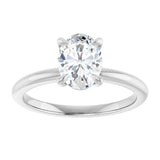 14K White Gold 1 CTW Lab-Grown Diamond Engagement Ring