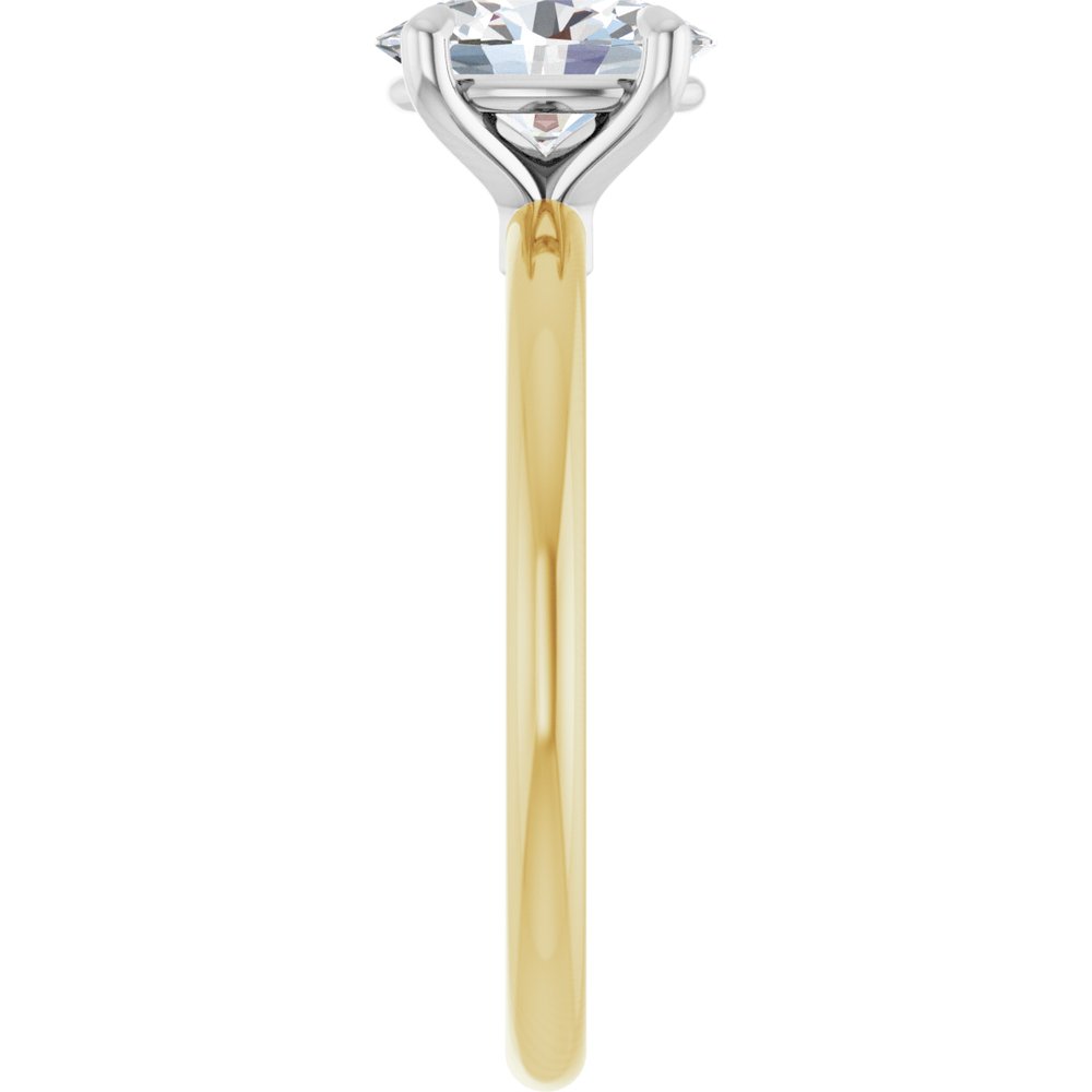 14K Yellow/White Gold 1 CTW Lab-Grown Diamond Engagement Ring