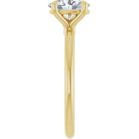 14K Yellow Gold 1 CTW Lab-Grown Diamond Engagement Ring