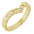 14K Yellow 1/10 CTW Lab-Grown Diamond Contour Band