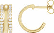 14K Yellow Gold 1/2 CTW Natural Diamond Earrings