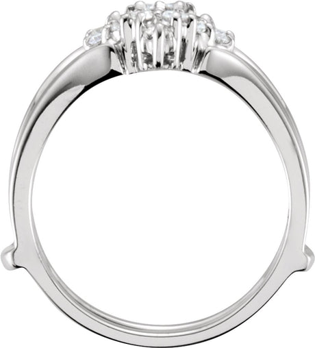 14K White Gold 1/4 CTW Lab-Grown Diamond Ring Guard