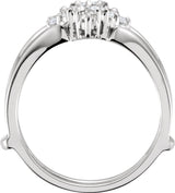14K White Gold 1/4 CTW Lab-Grown Diamond Ring Guard
