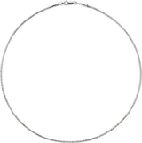 Sterling Silver Diamond-Cut Wheat 20" Chain