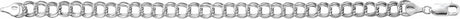 Sterling Silver 7 mm Double Link Curb 7" Chain