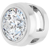 14K White Gold 1/3 CT Lab Grown Diamond Slide Pendant
