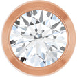 14K Rose Gold 1/3 CT Lab Grown Diamond Slide Pendant