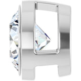 14K White Gold 3/4 CT Lab-Grown Diamond Slide Pendant 