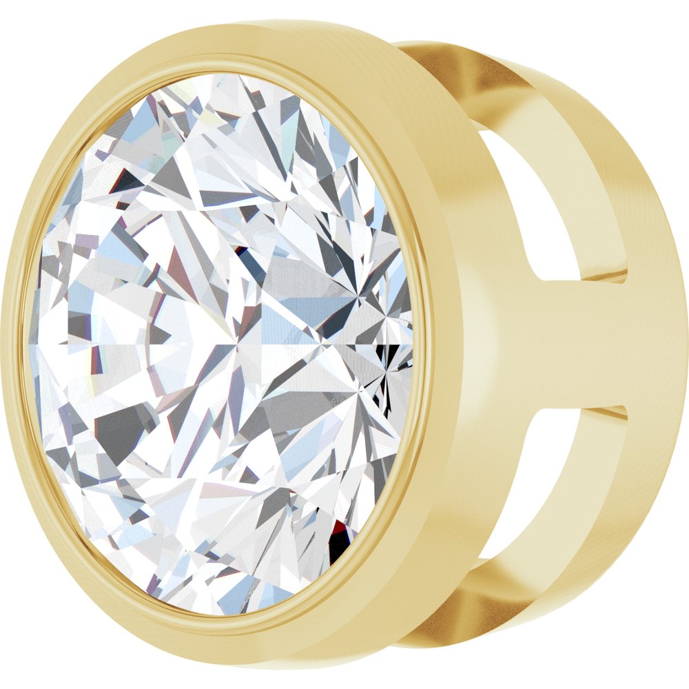 14K Yellow Gold 1 CT Lab-Grown Diamond Slide Pendant 