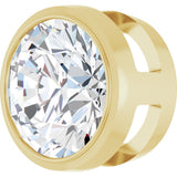 14K Yellow Gold 1 CT Lab-Grown Diamond Slide Pendant 