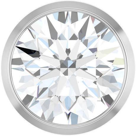 14K White 1 CT Natural Diamond Slide Pendant 