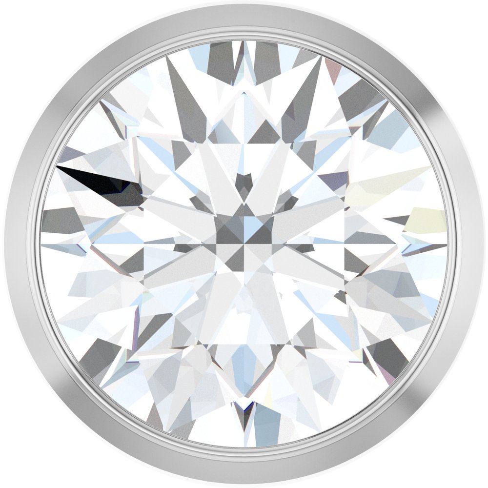 14K White Gold 1 CT Lab-Grown Diamond Slide Pendant 