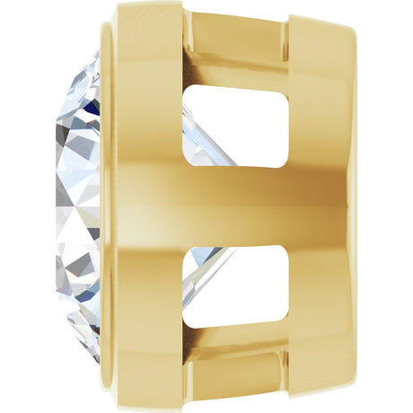 14K Yellow Gold 1 CT Lab-Grown Diamond Slide Pendant 