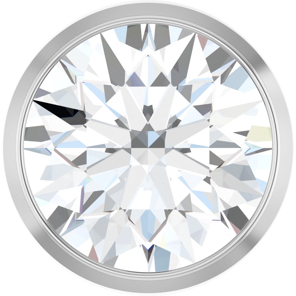 14K White Gold 1 1/4 CT Lab-Grown Diamond Slide Pendant