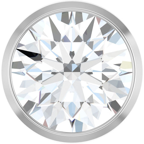 14K White Gold 1 1/4 CT Lab-Grown Diamond Slide Pendant