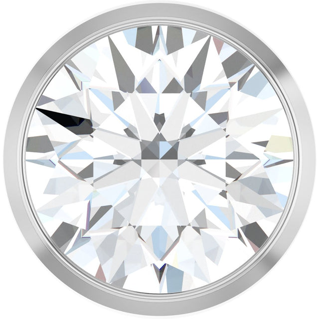 14K White Gold 1 1/4 CT Lab-Grown Diamond Slide Pendant