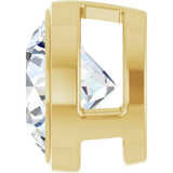 14K Yellow Gold 1 1/4 CT Lab-Grown Diamond Slide Pendant