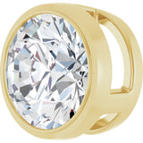 14K Yellow Gold 1 1/4 CT Lab-Grown Diamond Slide Pendant