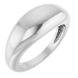 Platinum 8 mm Dome Ring