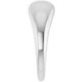 14K White 8 mm Dome Ring