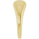 14K Yellow 8 mm Dome Ring