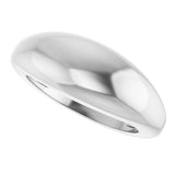 Sterling Silver 8 mm Dome Ring
