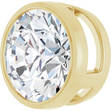 14K Yellow Gold 2 CT Lab-Grown Diamond Slide Pendant