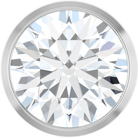 14K White Gold 1 1/2 CT Lab-Grown Diamond Slide Pendant