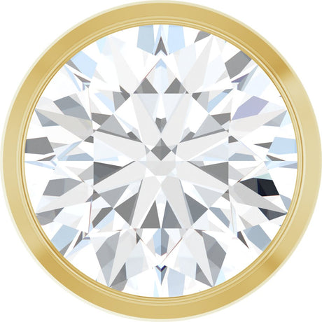 14K Yellow Gold 1 1/2 CT Lab-Grown Diamond Slide Pendant