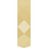 14K Yellow Gold 5.5 mm Geometric Faceted Flat Band Size 9.5