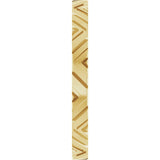 14K Yellow Gold 2 mm Geometric Flat Band Size 7