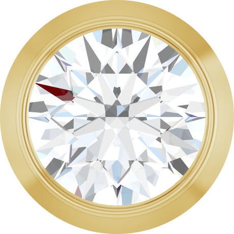 14K Yellow Gold 1/4 CT Natural Diamond Slide Pendant