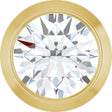 14K Yellow Gold 1/4 CT Natural Diamond Slide Pendant