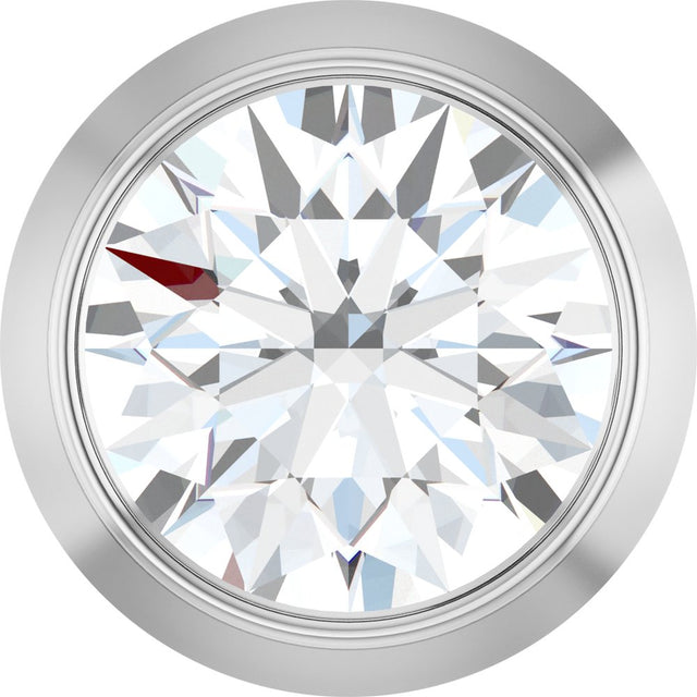 14K White Gold 1/4 CT Lab-Grown Diamond Slide Pendant