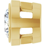 14K Yellow 1/4 CT Natural Diamond Slide Pendant