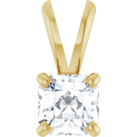 14K Yellow 1/3 CT Natural Diamond Pendant