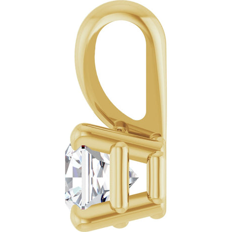 14K Yellow 1/3 CT Natural Diamond Pendant