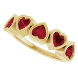 14K Yellow Natural Mozambique Garnet Ring