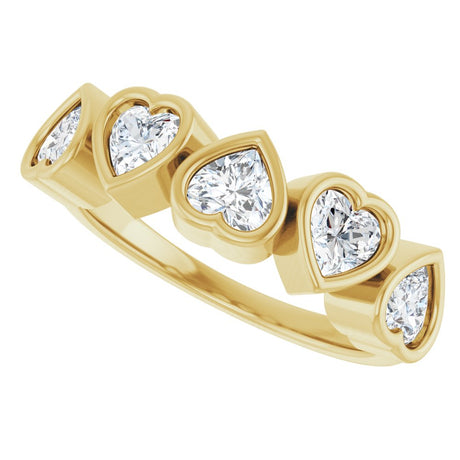 14K Yellow Gold 1 1/8 CTW Lab-Grown Diamond Ring