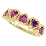 14K Yellow Gold Natural Pink Tourmaline Ring