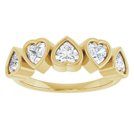 14K Yellow Gold 1 1/8 CTW Lab-Grown Diamond Ring