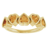 14K Yellow Natural Citrine Ring