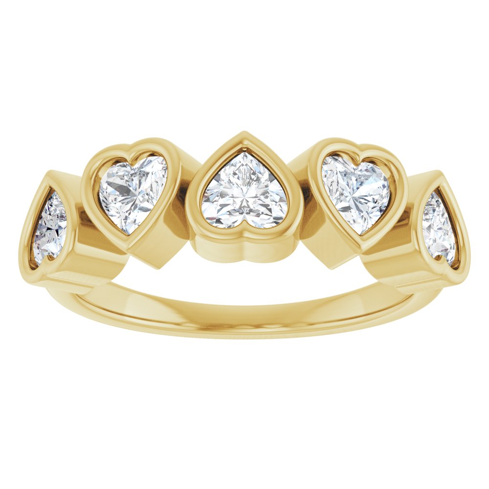 14K Yellow 1 1/8 CTW Lab-Grown Diamond Ring